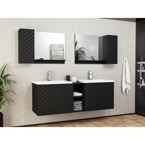 Fürdőszoba garnitúra Comfivo E105 (Fekete + Grafit)