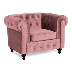 Chesterfield fotel Manor House B105 (Rózsaszín)