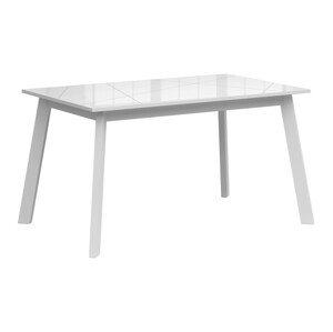 Asztal Boston CE125 (Fényes fehér + Fehér)