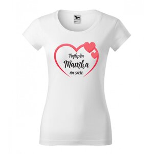 Női póló egyedi nyomtatással anyukának XXL Fehér
