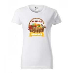 Női pamut póló egyedi nyomtatással a legjobb gombaszedő számára XXL Fehér