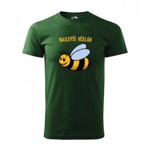 Férfi póló nyomtatott méhész pólóval XS Zöld
