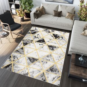 Skandináv stílusú szőnyeg háromszög mintával Szélesség: 120 cm | Hossz: 170 cm