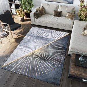 TOSCANA Modern szürke szőnyeg egyszerű mintával Szélesség: 80 cm | Hossz: 150 cm
