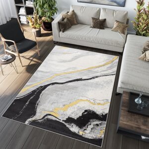 Egyszerű modern szőnyeg skandináv stílusban, absztrakt mintával Szélesség: 120 cm | Hossz: 170 cm