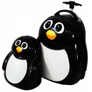 Gyermek utazótáska pingvinnel 30 l + hátizsák