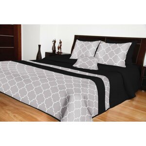 Luxus ágytakaró fekete Szélesség: 220 cm | Hossz: 240 cm