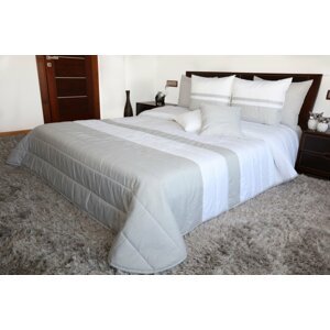 Fehér szürke ágytakarók ketteságyra Szélesség: 170 cm | Hossz: 210 cm