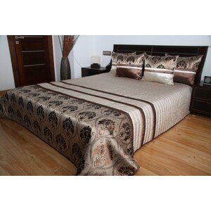 Luxus ágytakaró barna árnyalatokban, motívummal Szélesség: 240 cm | Hossz: 260 cm