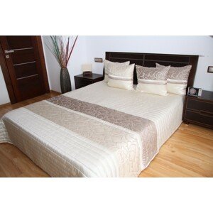 Luxus ágytakaró világos bézs színben Szélesség: 240 cm | Hossz: 260 cm