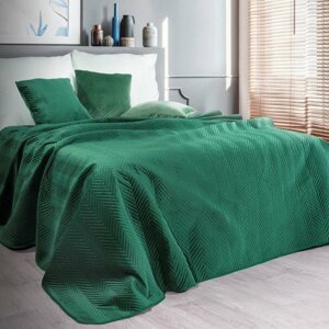 Megfelelő zöld színű ágytakaró Szélesség: 220 cm Hossz: 240cm