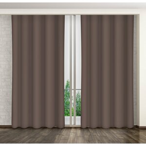 Sötétítő függöny barna Hossz: 250 cm