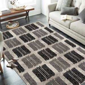 Fenomenális bézs szőnyeg modern dizájnnal Szélesség: 80 cm | Hossz: 150 cm
