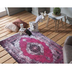 Rózsaszín keleti szőnyeg vintage stílusban Szélesség: 80 cm | Hossz: 300 cm