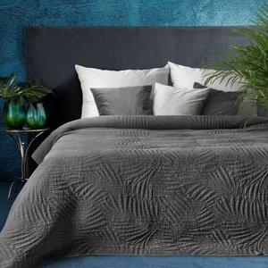 Modern ágytakaró szürke színben Szélesség: 170 cm | Hossz: 210 cm