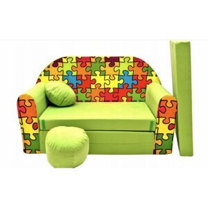 Gyermek kanapéágy 98 x 170 cm Puzzle