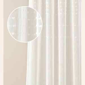 Modern krémszínű függöny Marisa akasztó szalaggal 140 x 260 cm