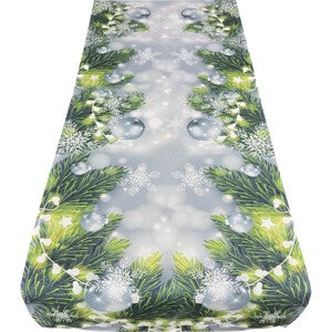 Fényes karácsonyi asztali futó Szélesség: 40 cm | Hossz: 140 cm