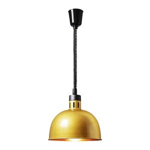 Melegentartó lámpa - halvány arany - 29 x 29 x 29.5 cm - Royal Catering - acél - állítható magasságú