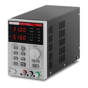 Laborítóriumi tápegység - 0-30 V, 0-5 A DC, 250 W - USB - 4 mentési lehetőség | Stamos Soldering