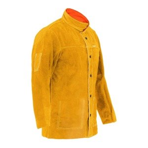 Marhabőr hegesztő kabát - arany - L-es méret | Stamos Welding Group