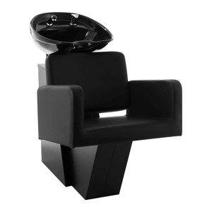 Fodrász fejmosó fotellel - 600x505 mm - Black | physa