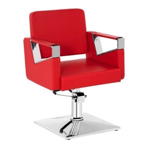 Fodrász szék - 445–550 mm - 200 kg - Piros | physa