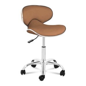 Gurulós szék háttámlával - 680–820 mm - 150 kg - Cappuccino | physa