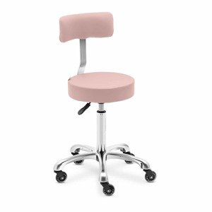 Gurulós szék háttámlával - 540–720 mm - Powder pink | physa