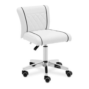 Gurulós szék háttámlával - 45–59 cm - 150 kg - fehér | physa