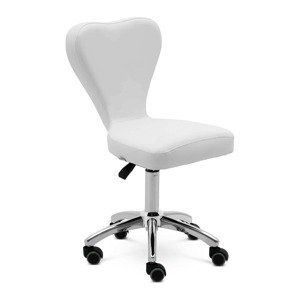 Gurulós szék háttámlával - 49–63 cm - 150 kg - fehér | physa