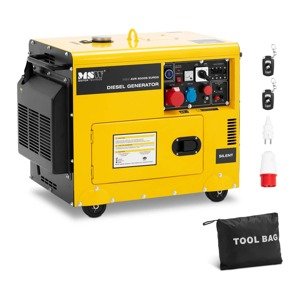Aggregátor - 4250 / 5000 W - 16 l - 240/400 V - mobil - AVR - Euro 5 | MSW