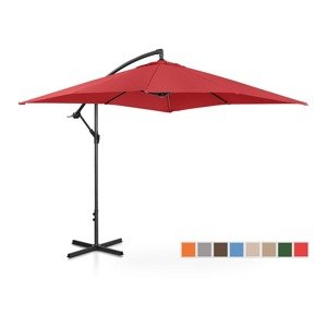 Lámpa formájú napernyő - bordó - szögletes - 250 x 250 cm - dönthető | Uniprodo