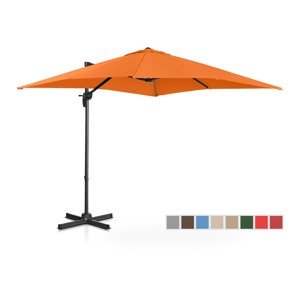 Lámpa formájú napernyő - narancssárga - szögletes - 250 x 250 cm - forgatható | Uniprodo
