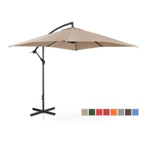 Lámpa formájú napernyő - Cream - négyszögletes - 250 x 250 cm - dönthető | Uniprodo