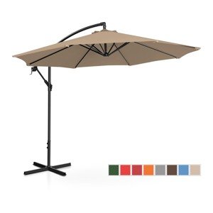 Lámpa formájú napernyő - Taupe - kerek - Ø 300 cm - dönthető | Uniprodo