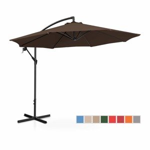 Lámpa formájú napernyő - Brown - kerek - Ø 300 cm - dönthető | Uniprodo