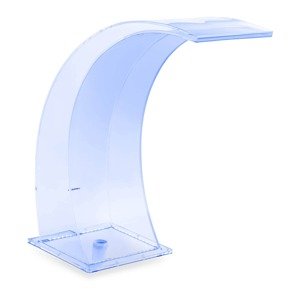 Medence szökőkút - 35 cm - LED világítás - kék/fehér | Uniprodo
