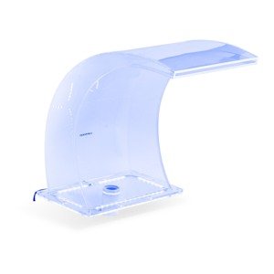Medence szökőkút - 33 cm - LED világítás - kék/fehér | Uniprodo