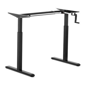 Állítható magasságú asztal keret - manuális - 70 kg - fekete | Fromm & Starck