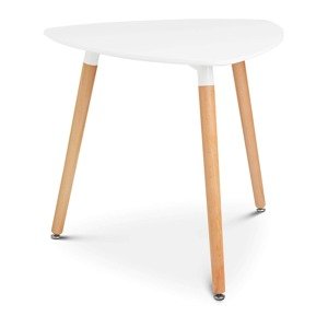 Asztal - háromszögletű - 80 x 80 cm - fehér | Fromm & Starck