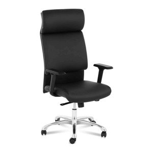 Irodai szék - főnöki szék - műbőr - króm - fejtámla - 150 kg | Fromm & Starck
