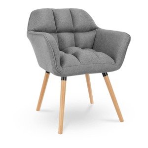 Kárpitozott szék - 150 kg-ig - ülőfelület 40 x 38,5 cm - sötétszürke | Fromm & Starck