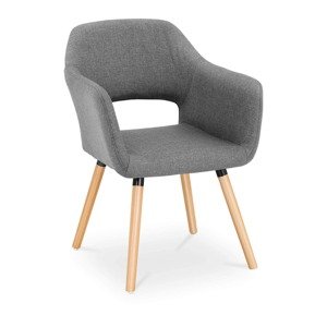 Kárpitozott szék - 160 kg-ig - ülőfelület 42 x 47 cm - szürke | Fromm & Starck