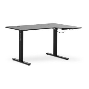 Állítható magasságú sarokíróasztal - 720–1200 mm - 80 kg - fekete | Fromm & Starck