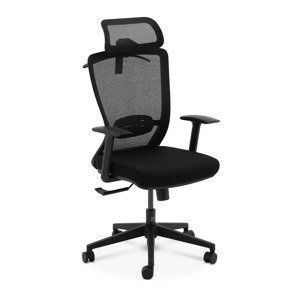 Irodai szék - hálós háttámla - fejtámla - 50 x 50 cm-es ülés - max. 150 kg - fekete | Fromm & Starck